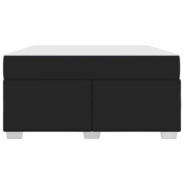 vidaXL Σκελετός Κρεβατιού Μαύρο 160 x 200 cm Τεχνητό δέρμα