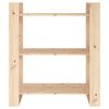 vidaXL Βιβλιοθήκη/Διαχωριστικό Δωματίου 80x35x91 εκ. από Μασίφ Ξύλο Πεύκου