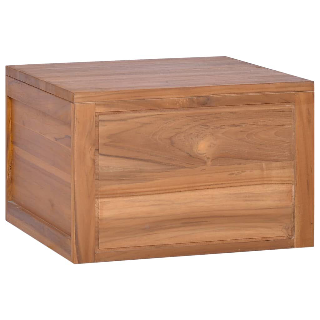 vidaXL Έπιπλο Μπάνιου/Νιπτήρα Επιτοίχιο 45x45x30 εκ. Μασίφ Ξύλο Teak