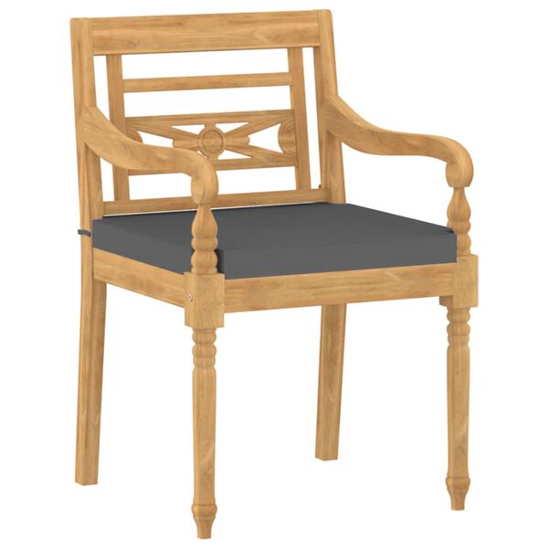 vidaXL &Sigma;&epsilon;&tau; &Tau;&rho;&alpha;&pi;&epsilon;&zeta;&alpha;&rho;ί&alpha;&sigmaf; &Kappa;ή&pi;&omicron;&upsilon; 5 &tau;&epsilon;&mu;. &alpha;&pi;ό &Mu;&alpha;&sigma;ί&phi; &Xi;ύ&lambda;&omicron; Teak &mu;&epsilon; &Mu;&alpha;&xi;&iota;&lambda;ά&rho;&iota;&alpha;