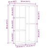 vidaXL Βιβλιοθήκη/Βοηθητικό Ντουλάπι Γκρι Sonoma 50x25x80 εκ Επεξ Ξύλο
