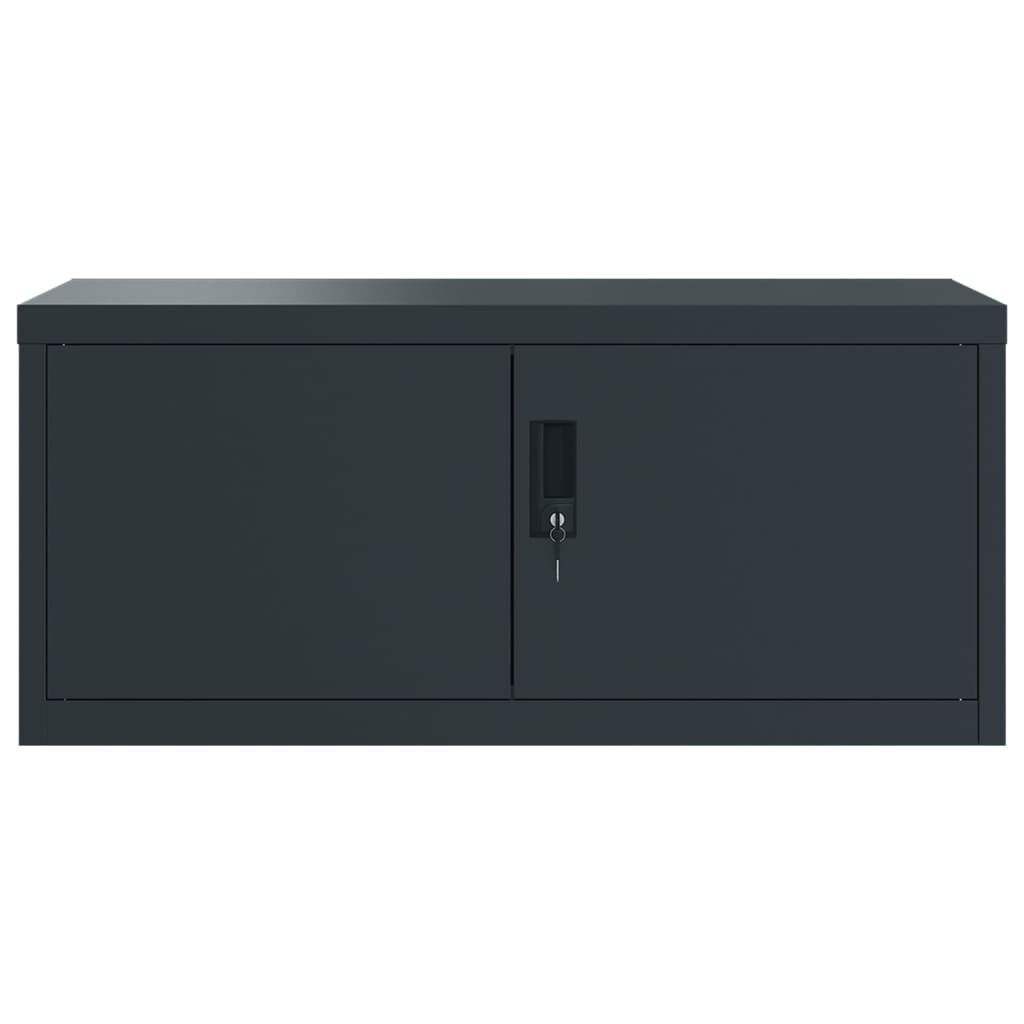 vidaXL Αρχειοθήκη Ανθρακί 90 x 40 x 110 εκ. Ατσάλινη
