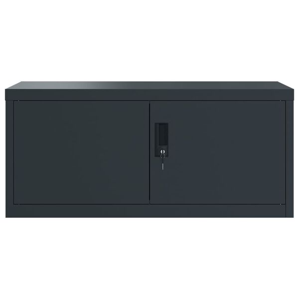 vidaXL Αρχειοθήκη Ανθρακί 90 x 40 x 110 εκ. Ατσάλινη