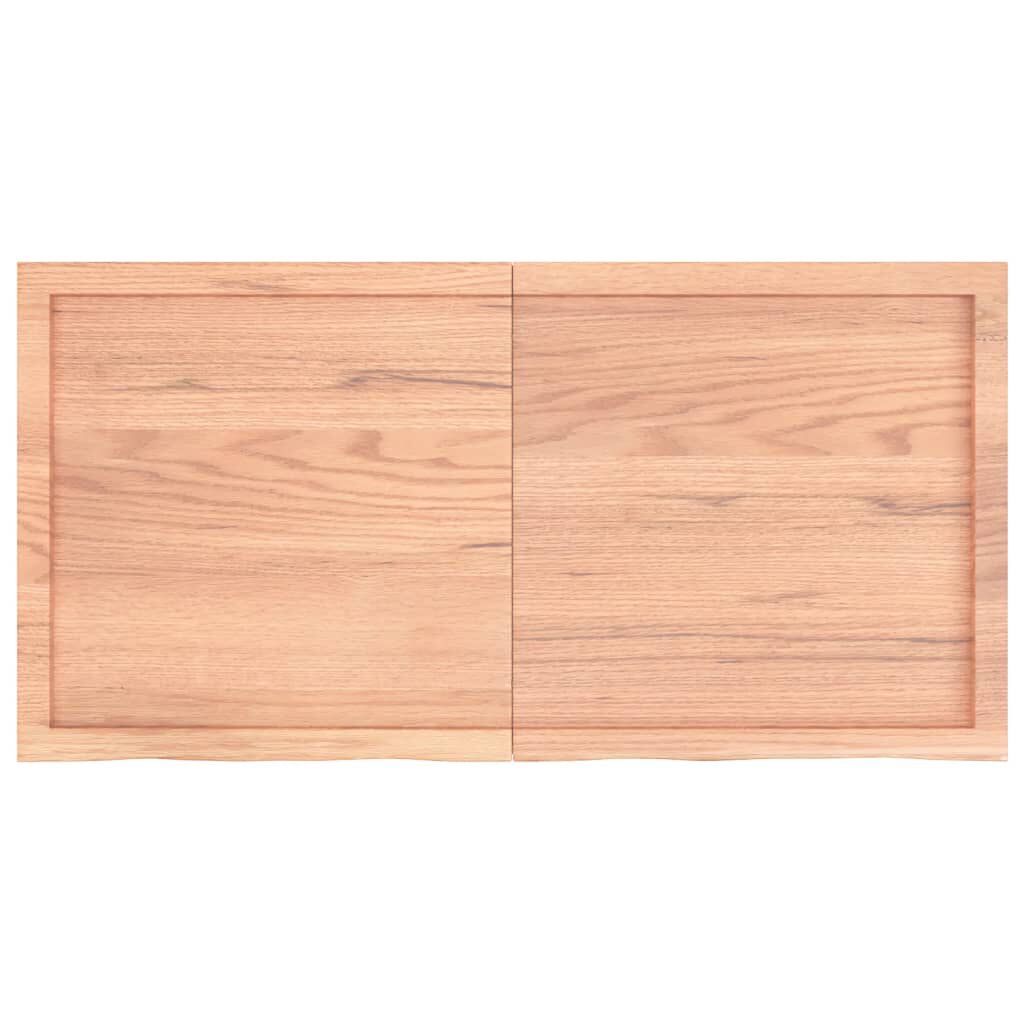 vidaXL Πάγκος Μπάνιου Αν. Καφέ 120x60x(2-4) εκ. Επεξεργ. Μασίφ Ξύλο