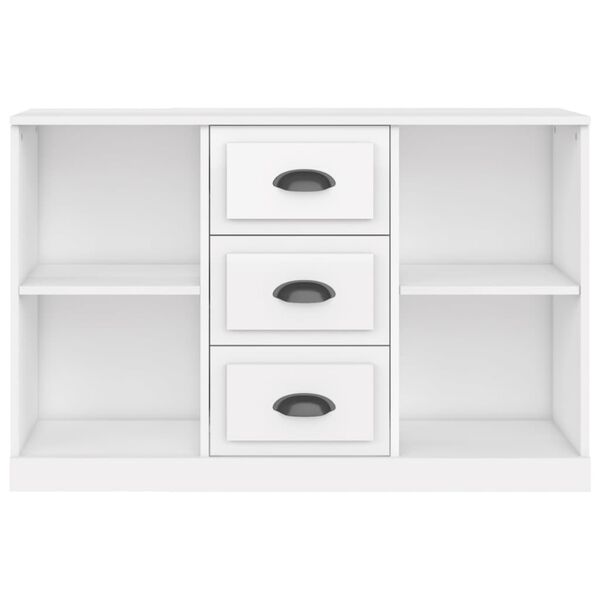 vidaXL Ντουλάπι Γυαλιστερό Λευκό 104,5x35,5x67,5εκ. Επεξεργασμένο Ξύλο