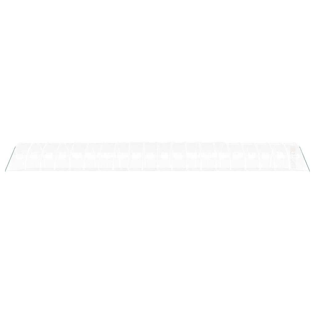 vidaXL Θερμοκήπιο Λευκό 80 μ² 20 x 4 x 2 μ. με Ατσάλινο Πλαίσιο