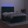 vidaXL &Kappa;&rho;&epsilon;&beta;ά&tau;&iota; Boxspring &mu;&epsilon; &Sigma;&tau;&rho;ώ&mu;&alpha; & LED &Sigma;&kappa;. &Pi;&rho;ά&sigma;&iota;&nu;&omicron; 140x200&epsilon;&kappa; &Beta;&epsilon;&lambda;&omicron;ύ&delta;&omicron;