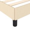 vidaXL Πλαίσιο κρεβατιού χωρίς στρώμα Κρέμα 80x200 cm Ύφασμα