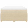 vidaXL &Kappa;&rho;&epsilon;&beta;ά&tau;&iota; Boxspring &mu;&epsilon; &Sigma;&tau;&rho;ώ&mu;&alpha; &Kappa;&rho;&epsilon;&mu; 140x200 &epsilon;&kappa;. &Upsilon;&phi;&alpha;&sigma;&mu;ά&tau;&iota;&nu;&omicron;