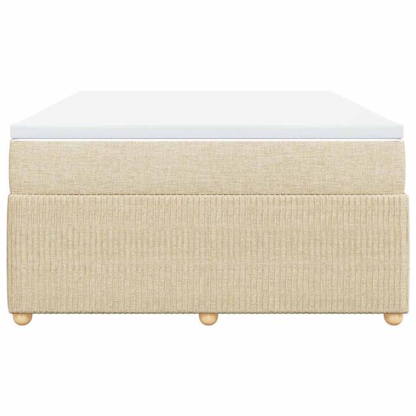 vidaXL &Kappa;&rho;&epsilon;&beta;ά&tau;&iota; Boxspring &mu;&epsilon; &Sigma;&tau;&rho;ώ&mu;&alpha; &Kappa;&rho;&epsilon;&mu; 140x200 &epsilon;&kappa;. &Upsilon;&phi;&alpha;&sigma;&mu;ά&tau;&iota;&nu;&omicron;