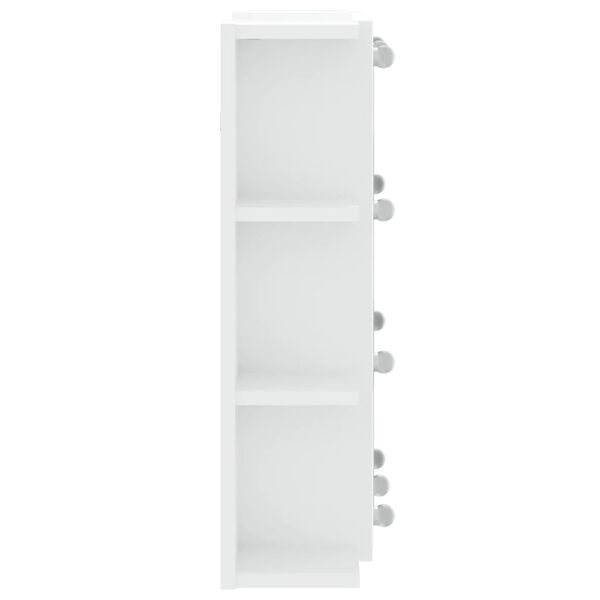 vidaXL Έπιπλο Καθρέπτη με LED Λευκό 70 x 16,5 x 60 εκ.