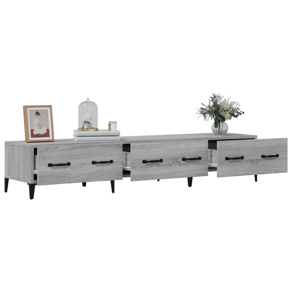 vidaXL Έπιπλο Τηλεόρασης Γκρι Sonoma 150x34,5x30εκ. Επεξεργασμένο Ξύλο