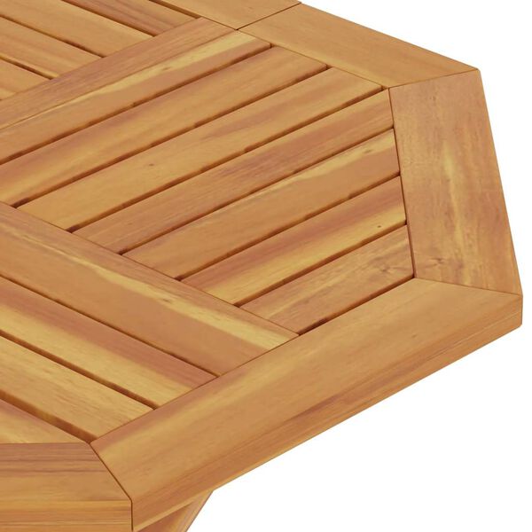 vidaXL Τραπέζι Κήπου Πτυσσόμενο 85 x 85 x 76 εκ. από Μασίφ Ξύλο Teak