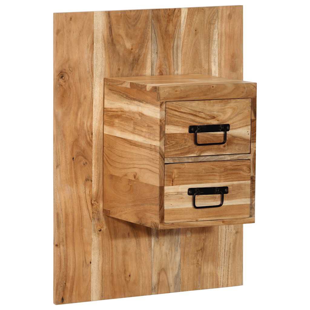 vidaXL Κομοδίνο 60x32x80 εκ. από Μασίφ Ξύλο Ακακίας