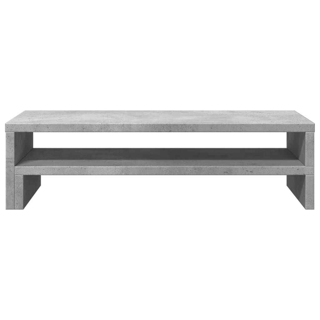 vidaXL Βάση Οθονών Γκρι του Σκυροδέματος 54x22x15 εκ. από Επεξ. Ξύλο