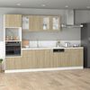 vidaXL Ντουλάπι Μικροκυμάτων "Lyon" Ξύλο Sonoma Δρυς 60x57x207 εκ. από Τεχνητό Ξύλο