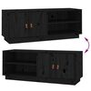 vidaXL Έπιπλο Τηλεόρασης Μαύρο 105x34x40 εκ. από Μασίφ Ξύλο Πεύκου