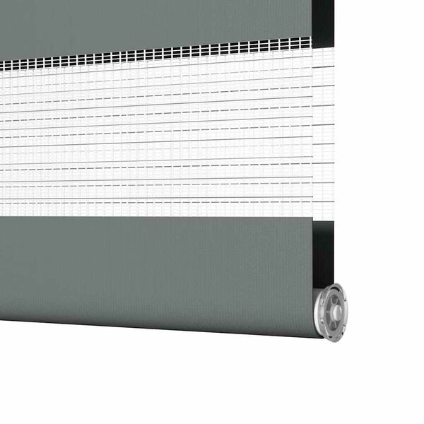vidaXL Ζέβρα τυφλή Σκούρο Γκρι Πλάτος υφάσματος 80,9 εκ. Πολυεστέρας