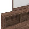 vidaXL Μπουντουάρ με Καθρέφτη Καφέ Δρυς 80x41x144,5 εκ.