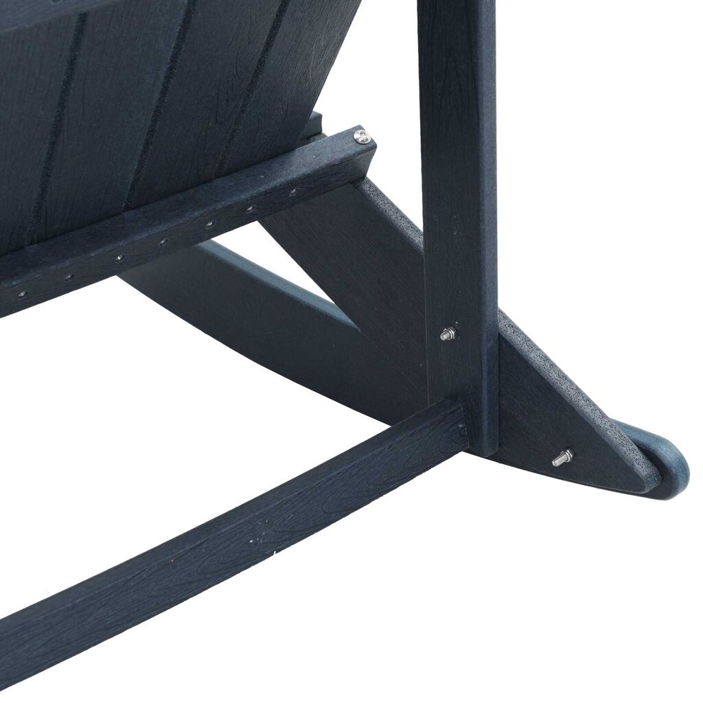 vidaXL κουνιστή καρέκλα Adirondack Ναυτικό μπλε 73.5x92x90 cm HDPE
