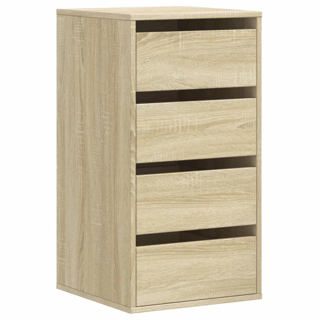 vidaXL Συρταριέρα Sonoma Δρυς 40x41x76 εκ. από Επεξεργ. Ξύλο