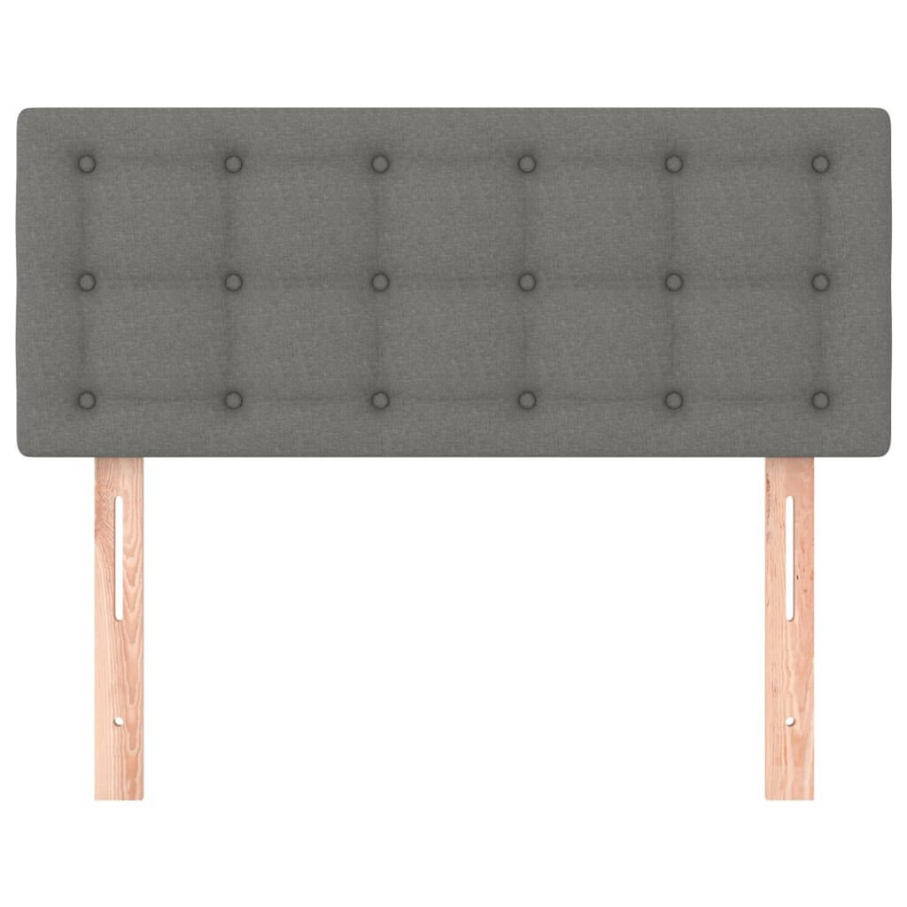 vidaXL Κεφαλάρι Κρεβατιού Σκούρο Γκρι 100x5x78/88 εκ. Υφασμάτινο