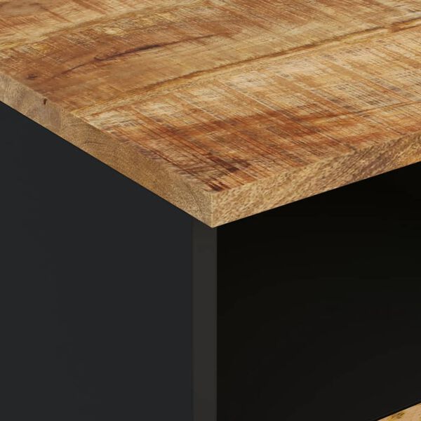 vidaXL Έπιπλο Τηλεόρασης 100x33x46 εκ. Μασίφ Ξύλο Μάνγκο & Επεξ. Ξύλο