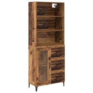 vidaXL Highboard &Pi;&alpha;&lambda;&iota;ό &Xi;ύ&lambda;&omicron; 69,5 x 34 x 180 &epsilon;&kappa;. &Epsilon;&pi;&epsilon;&xi;&epsilon;&rho;&gamma;&alpha;&sigma;&mu;έ&nu;&omicron; &xi;ύ&lambda;&omicron;