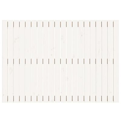 vidaXL Κεφαλάρι Τοίχου Λευκό 127,5x3x90 εκ. από Μασίφ Ξύλο Πεύκου