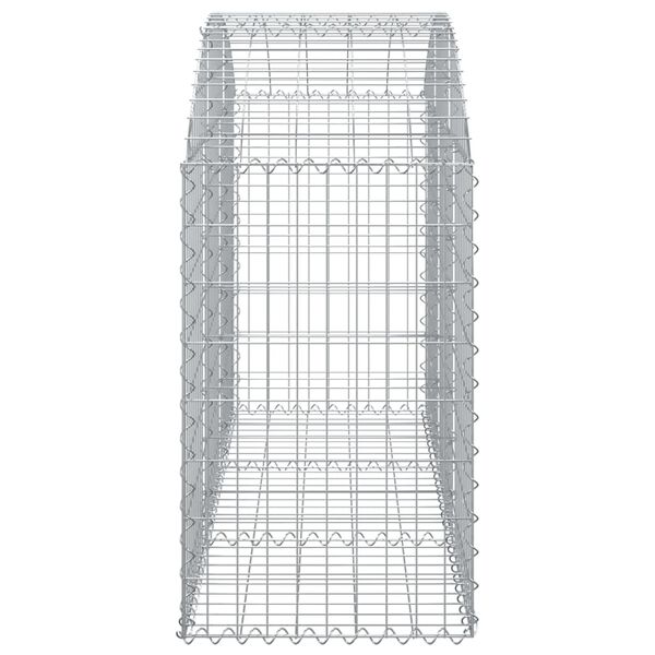 vidaXL Συρματοκιβώτιο Τοξωτό 150x50x80/100εκ. από Γαλβανισμένο Χάλυβα