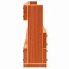 vidaXL Παπουτσοθήκη Επιτοίχια 2 τεμ. Μελί 59x8,5x23,5 εκ. Μασίφ Πεύκο