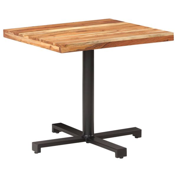 vidaXL Τραπέζι Bistro Τετράγωνο 80 x 80 x 75 εκ. Μασίφ Ξύλο Ακακίας