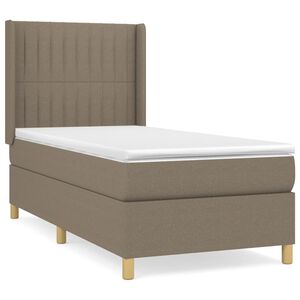vidaXL &Kappa;&rho;&epsilon;&beta;ά&tau;&iota; Boxspring &mu;&epsilon; &Sigma;&tau;&rho;ώ&mu;&alpha; Taupe 80x200 &epsilon;&kappa;. &Upsilon;&phi;&alpha;&sigma;&mu;ά&tau;&iota;&nu;&omicron;
