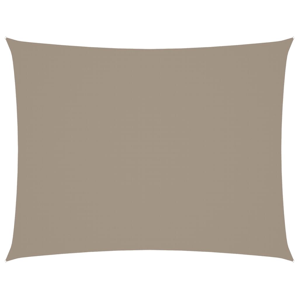 vidaXL Πανί Σκίασης Ορθογώνιο Taupe 5 x 6 μ. από Ύφασμα Oxford