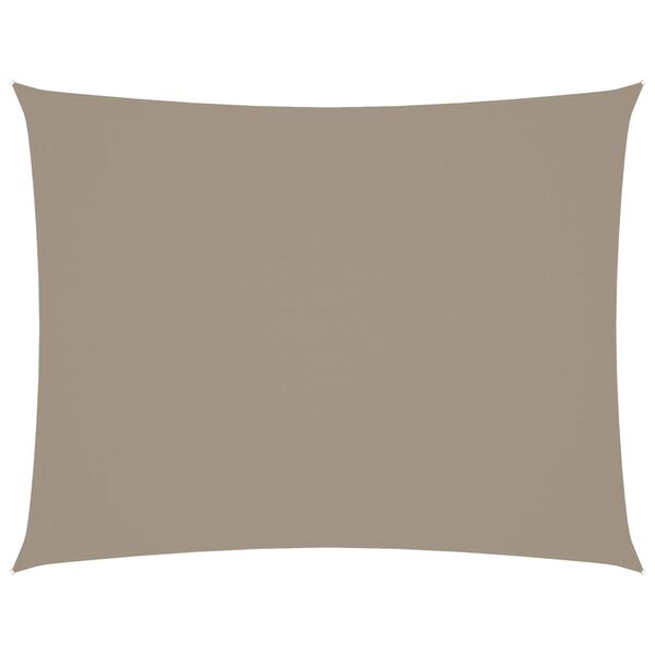 vidaXL Πανί Σκίασης Ορθογώνιο Taupe 5 x 6 μ. από Ύφασμα Oxford
