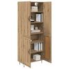 vidaXL Highboard 2 pcs Artisan Oak &Mu;&eta;&chi;&alpha;&nu;&iota;&kappa;ή &xi;&upsilon;&lambda;&epsilon;ί&alpha; &kappa;&alpha;&iota; &gamma;&upsilon;&alpha;&lambda;ί