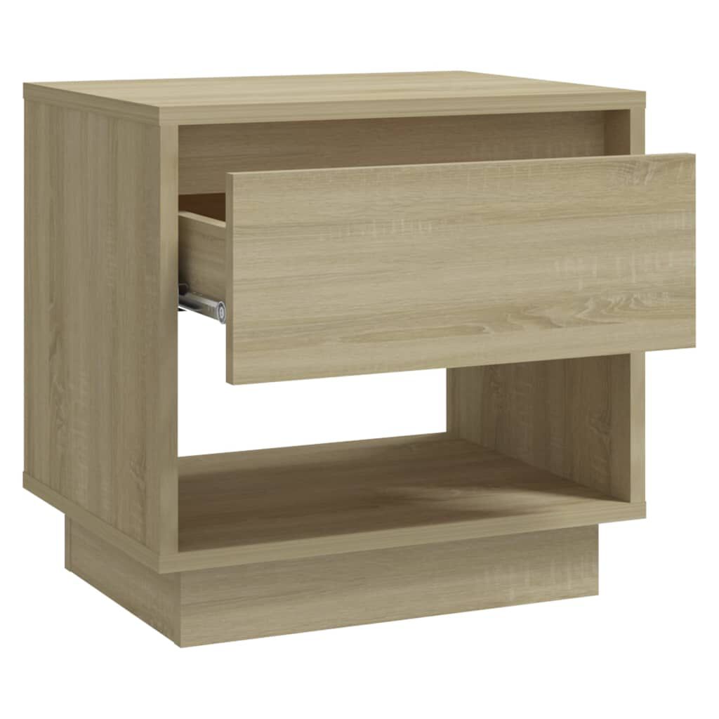 vidaXL Κομοδίνο Χρώμα Sonoma Δρυς 45 x 34 x 44 εκ. από Μοριοσανίδα