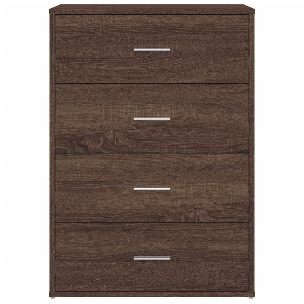 vidaXL Βοηθητικά Ντουλάπια 2 τεμ. Καφέ Δρυς 60x31x84 εκ. Επεξ. Ξύλο
