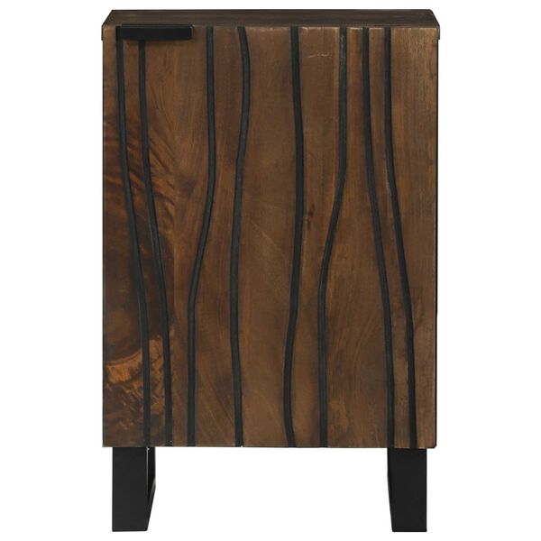vidaXL Ντουλάπι Μπάνιου 38x33.5x58 cm από Σταθερό Ξύλο Μάνγκο