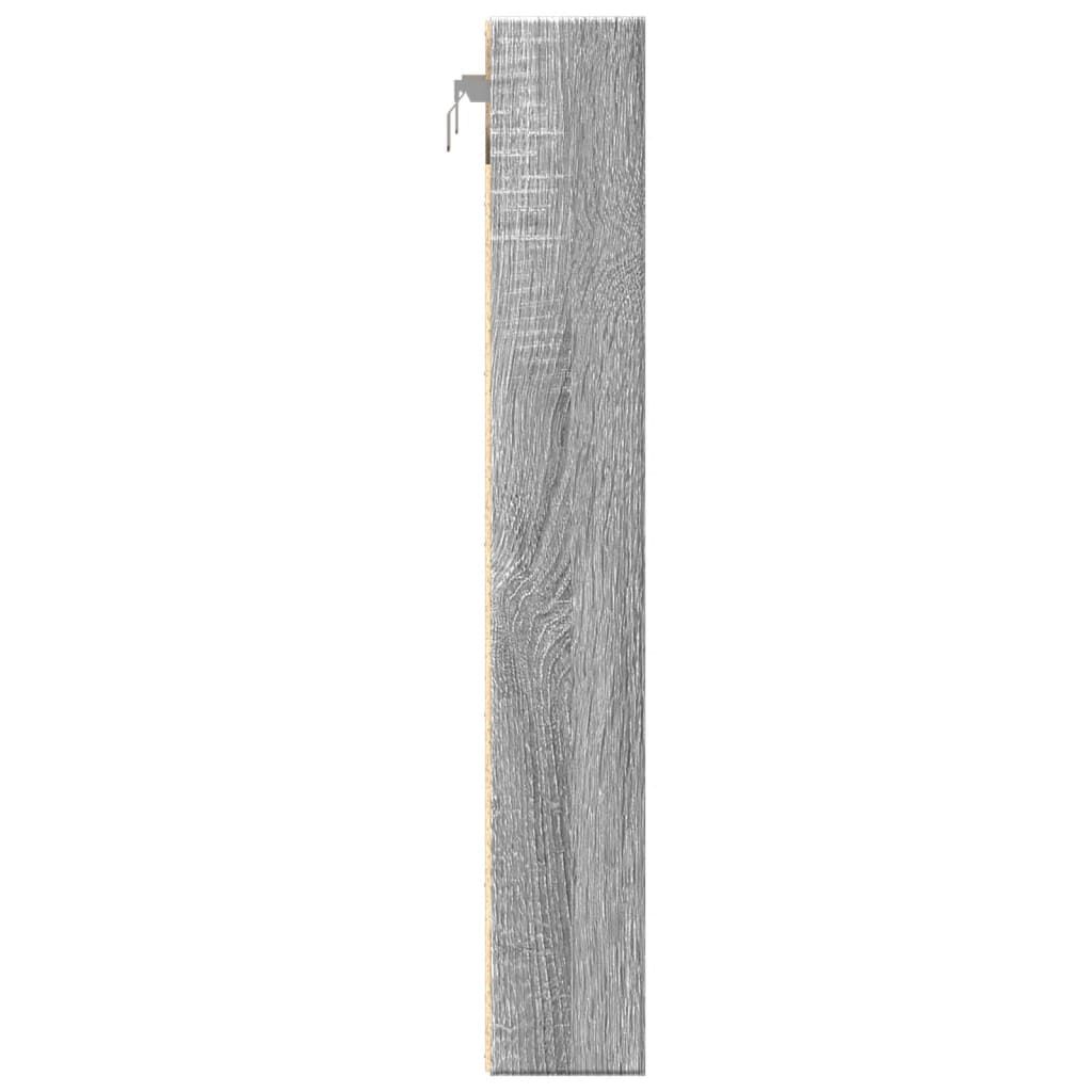 vidaXL Βιτρίνα Γκρι Sonoma 60x8,5x58 εκ. από Επεξεργασμένο Ξύλο