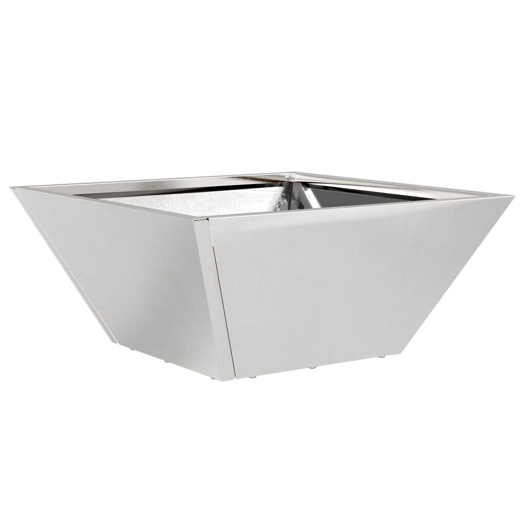 vidaXL Γλάστρα Metal Ανοξείδωτο ατσάλι 35 x 35 x 15 εκ. Μεταλλική Γλάστρα