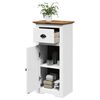 vidaXL Ντουλάπι μπάνιου BODO Λευκό και καφέ 44x30x90 cm