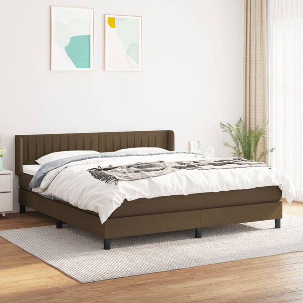 vidaXL &Kappa;&rho;&epsilon;&beta;ά&tau;&iota; Boxspring &mu;&epsilon; &Sigma;&tau;&rho;ώ&mu;&alpha; &Sigma;&kappa;&omicron;ύ&rho;&omicron; &Kappa;&alpha;&phi;έ 180x200 &epsilon;&kappa; &Upsilon;&phi;&alpha;&sigma;&mu;ά&tau;&iota;&nu;&omicron;