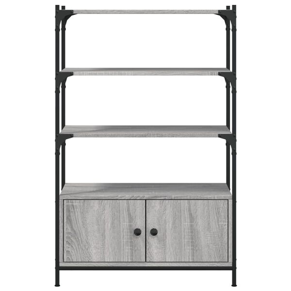vidaXL Βιβλιοθήκη 3 Επιπέδων Γκρι Sonoma 70x30x109,5 εκ. Επεξεργ. Ξύλο