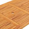 vidaXL Τραπέζι Κήπου Πτυσσόμενο 160 x 80 x 75 εκ. από Μασίφ Ξύλο Teak