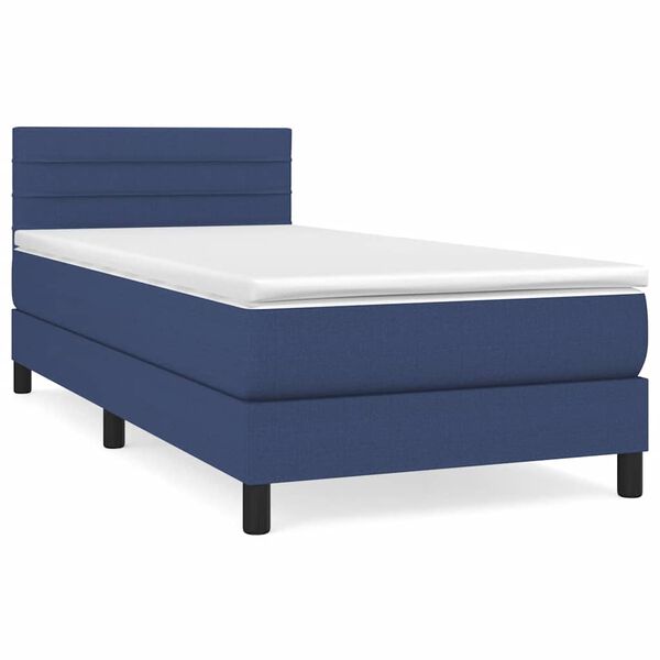 vidaXL &Kappa;&rho;&epsilon;&beta;ά&tau;&iota; Boxspring &mu;&epsilon; &Sigma;&tau;&rho;ώ&mu;&alpha; &Mu;&pi;&lambda;&epsilon; 90x190 &epsilon;&kappa;.&Upsilon;&phi;&alpha;&sigma;&mu;ά&tau;&iota;&nu;&omicron;
