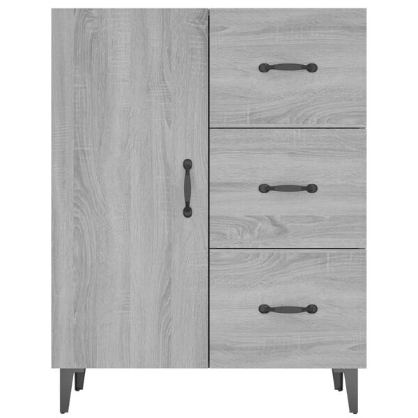 vidaXL Ντουλάπι Γκρι Sonoma 69,5 x 34 x 90 εκ. από Επεξεργασμένο Ξύλο