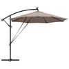 vidaXL Ομπρέλα Cantilever Banana Taupe 294 x 294 x 248 cm