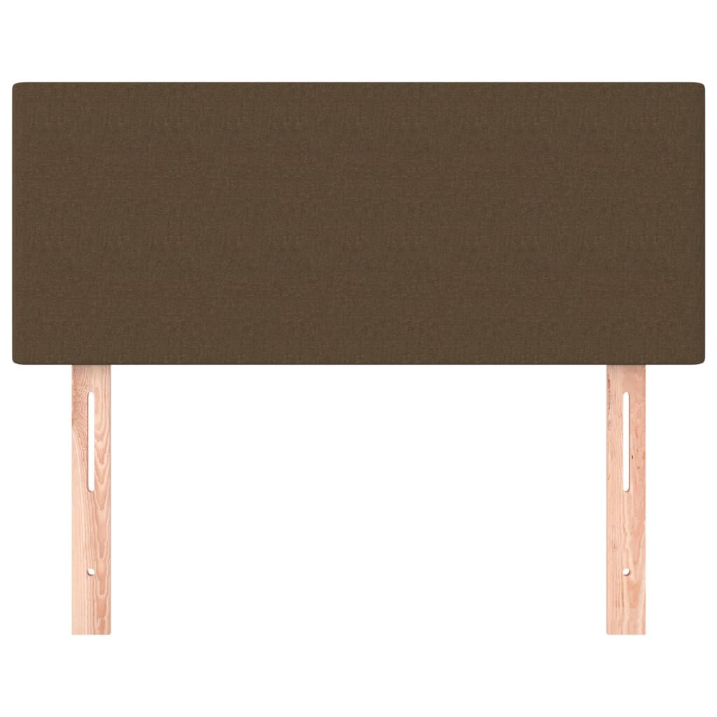 vidaXL Κεφαλάρι Κρεβατιού Σκούρο Καφέ 90x5x78/88 εκ. Υφασμάτινο