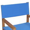 vidaXL Καρέκλα Σκηνοθέτη Μπλε από Μασίφ Ξύλο Teak